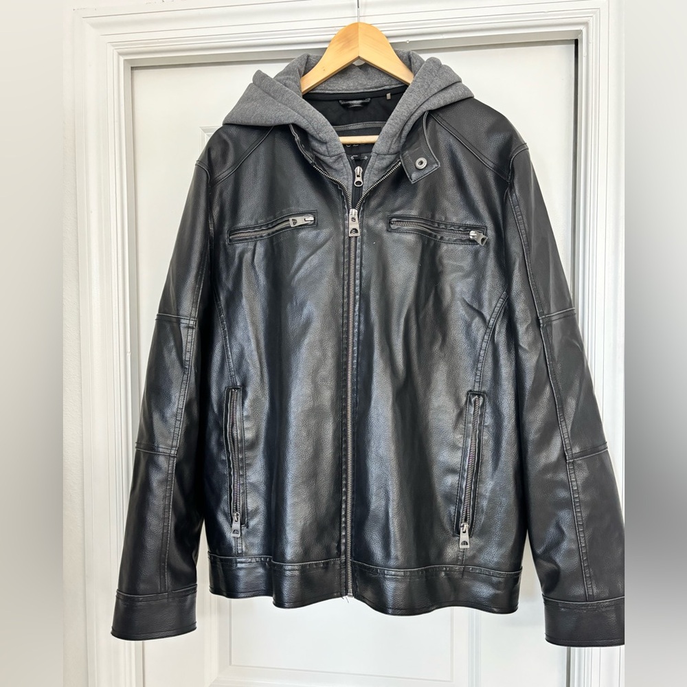 Guess men’s leather jacket